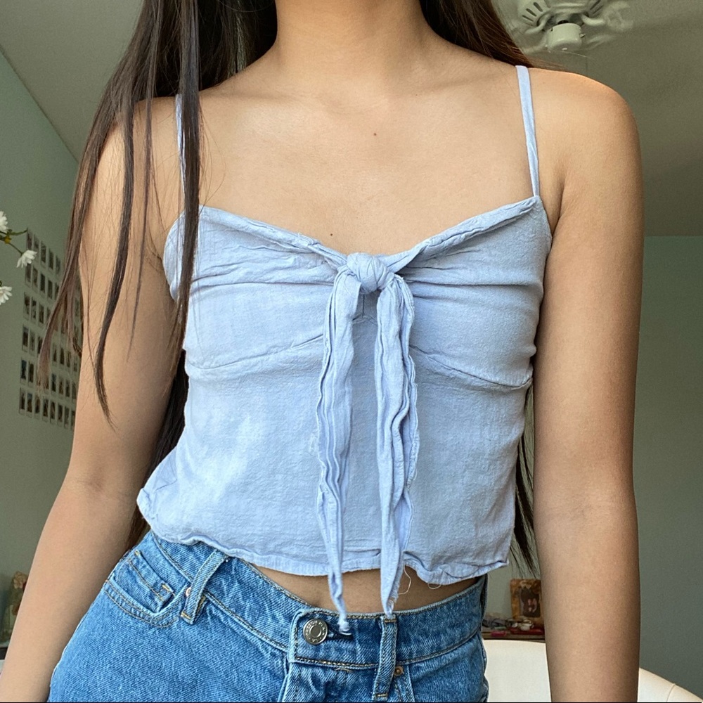 RARE brandy melville periwinkle top